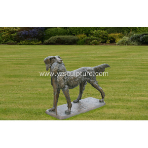 Life Size Bronze Dog Animal Statue